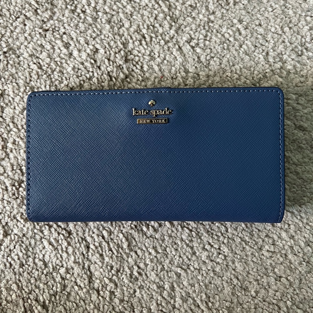 Periwinkle Kate Spade Slim Bifold Wallet
